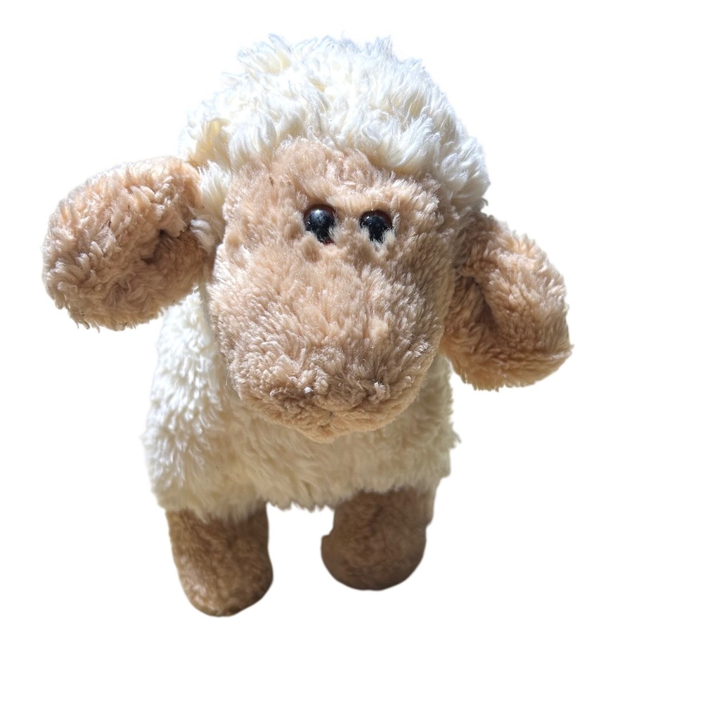 Gund Ewegene 3317 Plush Sheep Lamb Stuffed Animal Cream Tan Farmhouse Nursery